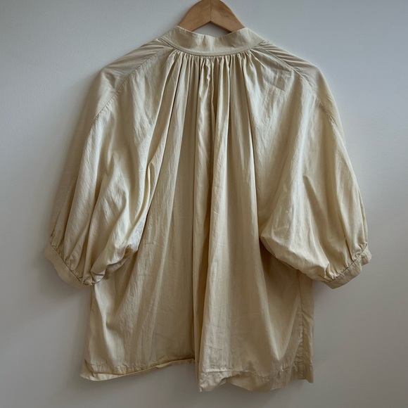 Mijeong Park Shirred Blouse Light Yellow XS/S - Picture 8 of 8